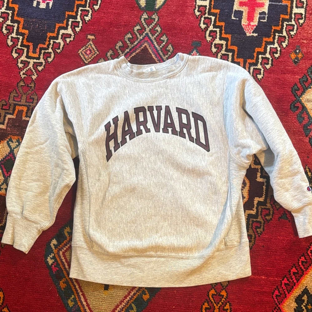 Vintage Harvard Gray Sweatshirt